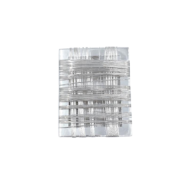 Sterling Silver Neck Cuff and Strung Rectangle Pendant set