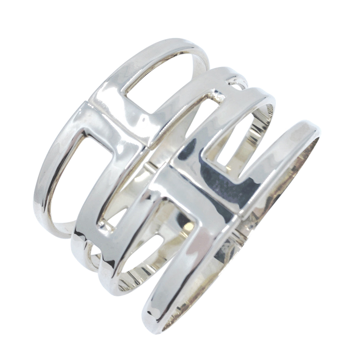 Sterling Silver Wide Spring Back Cuff Bracelet