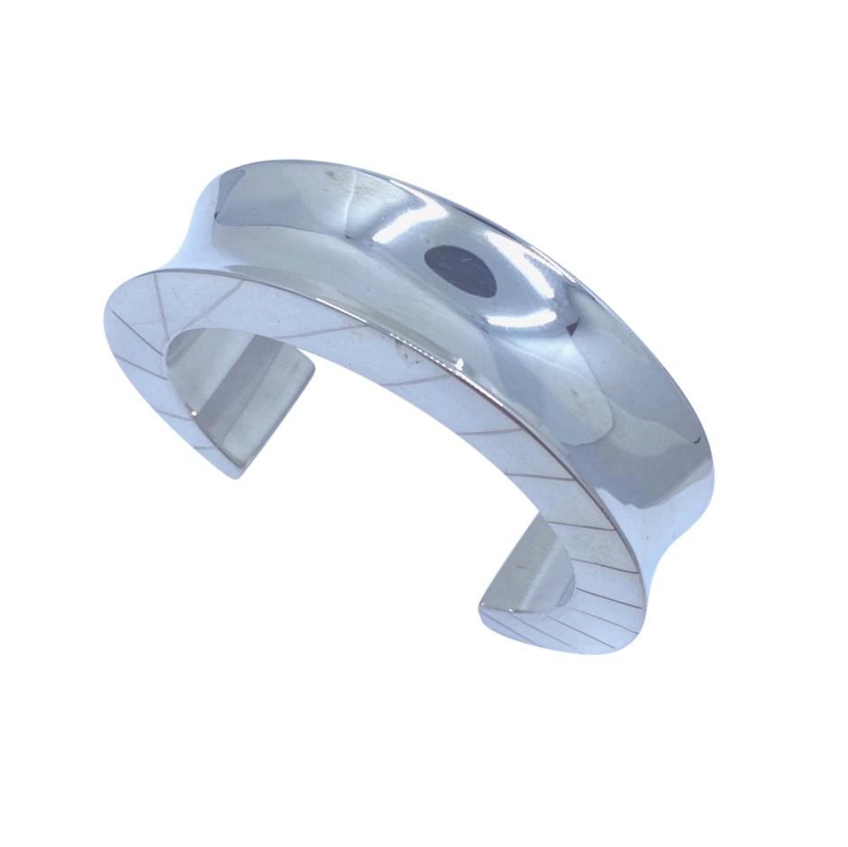 SS Striped Hand Cuff Bracelet