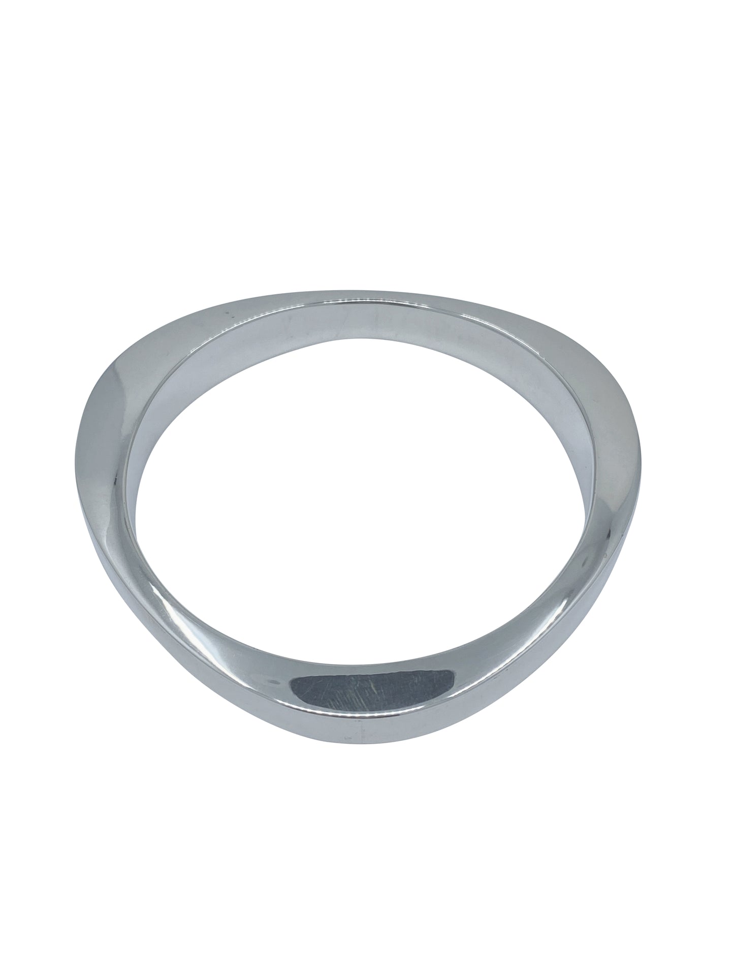 Sterling Silver .925 Triangle Shaped Bangle Bracelet