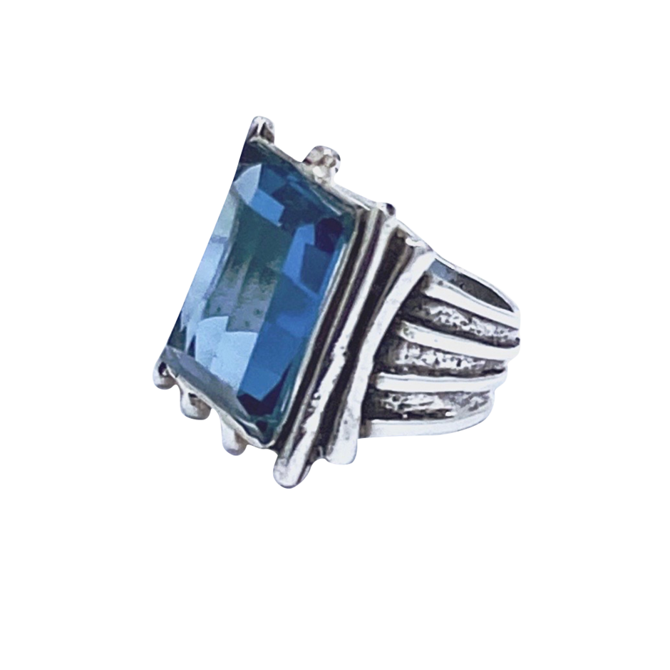 Chrystal Quartz SS Ring