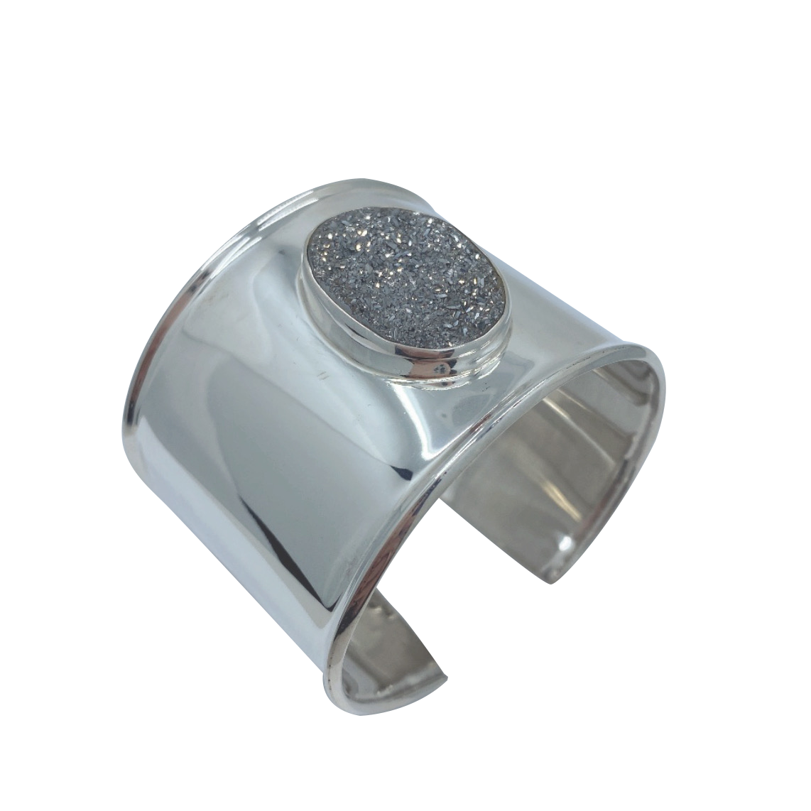 Druzy SS Cuff Bracelet