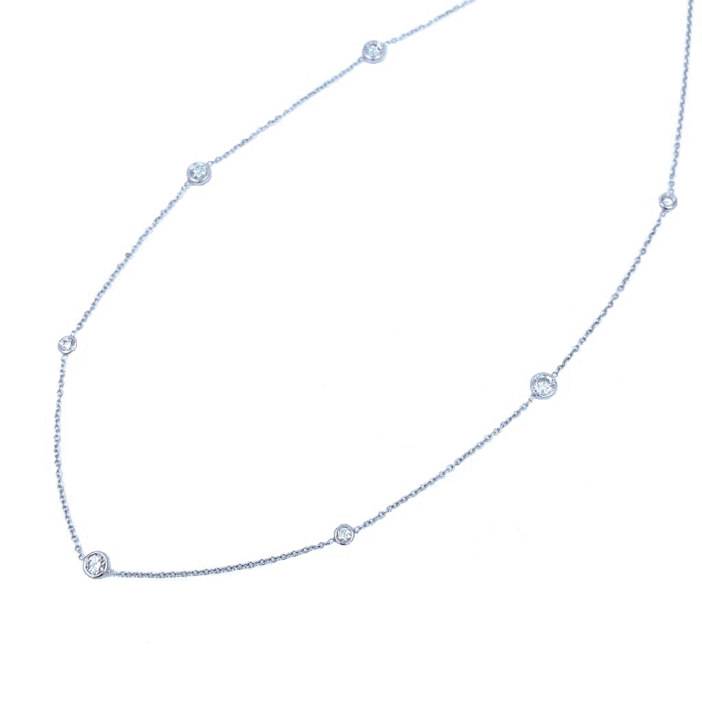 Diamonds By the Yard White Gold Necklace