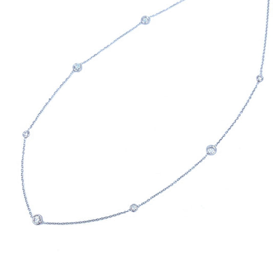 Diamonds By the Yard White Gold Necklace