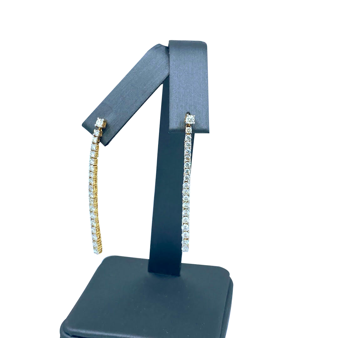 Yellow Gold Dangling Earrings