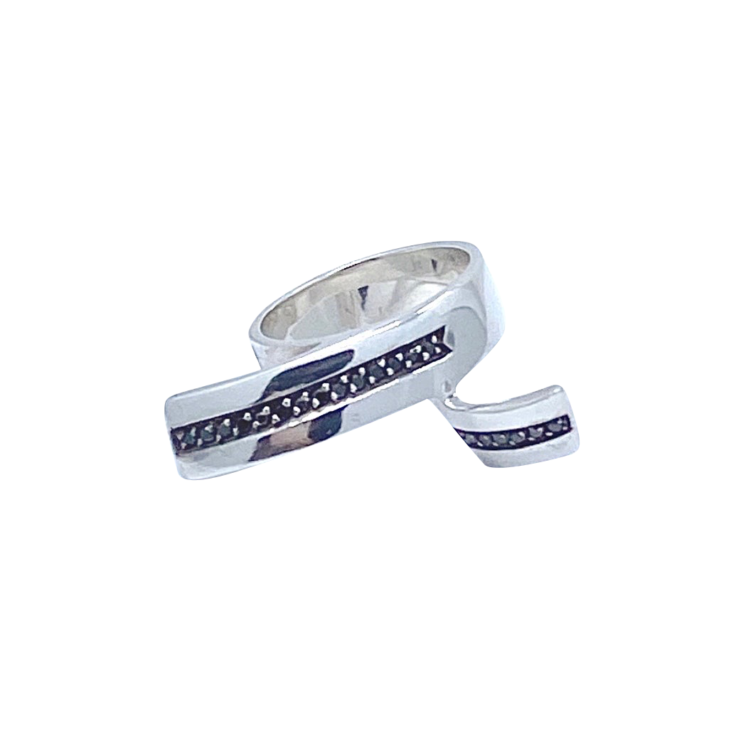 Black Diamonds SS Split Ring