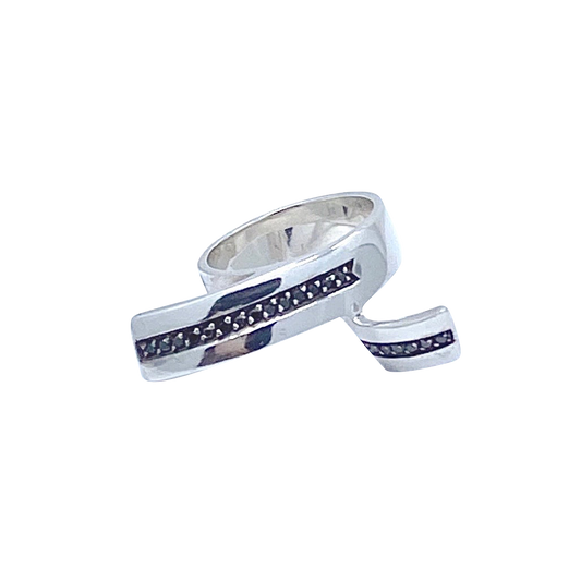 Black Diamonds SS Split Ring