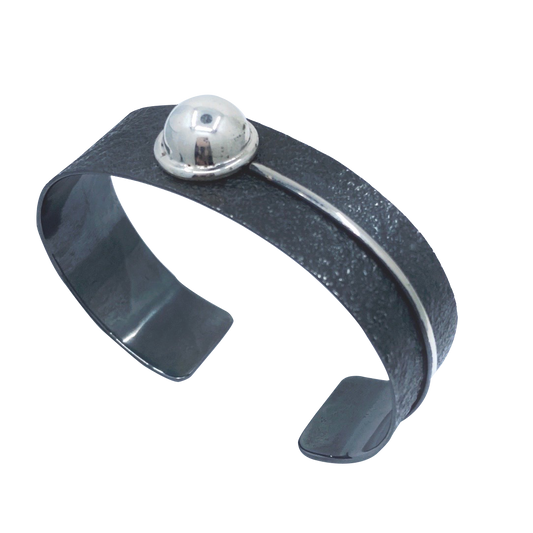 Blackened SS Bead Bracelet