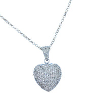 Heart Diamonds White Gold Necklace