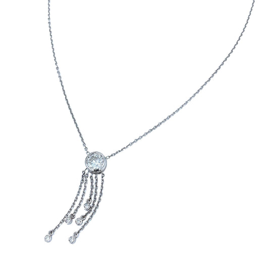 Dangling Diamond Gold Necklace